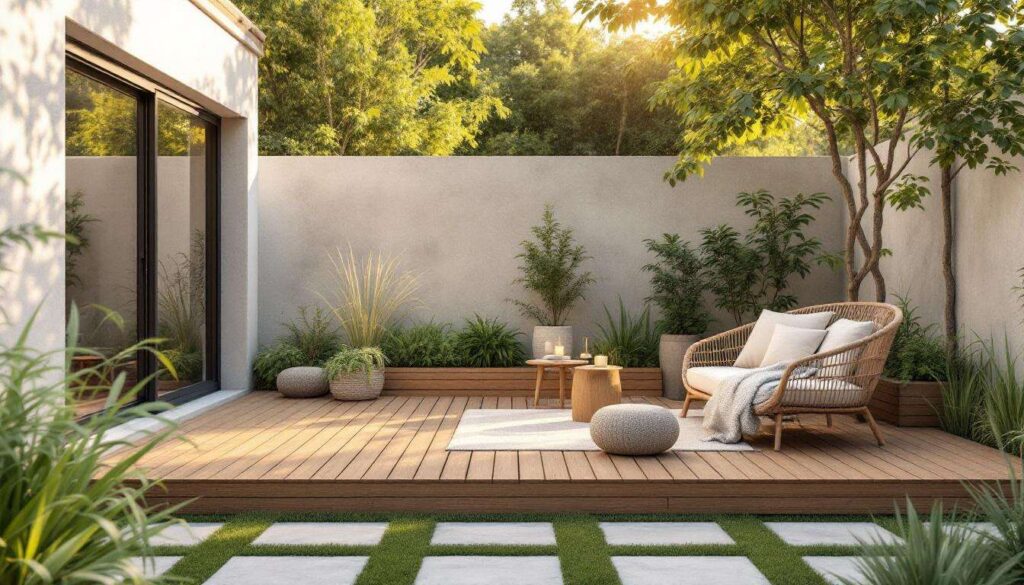 How to Jump on the Warm Minimalism Garden Trend with Natural Finishes
