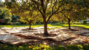 The cardboard barrier that stops weeds around trees: how layering blocks sunlight