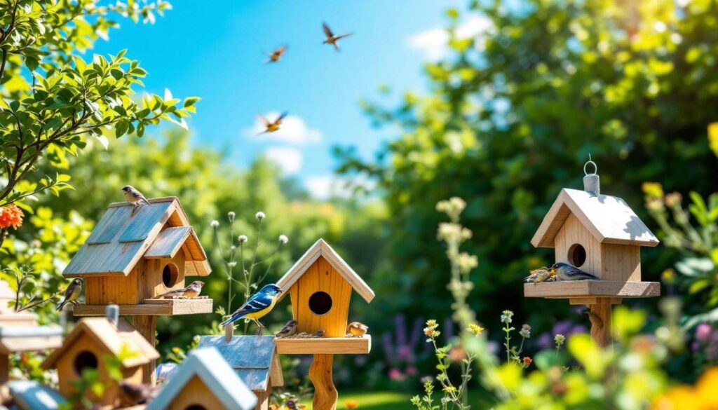 10 DIY Bird-Attracting Features from Recycled Wood