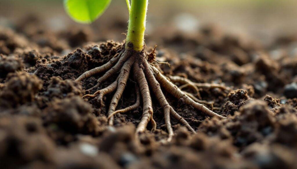 Plants use engineering principles to push through hard soil